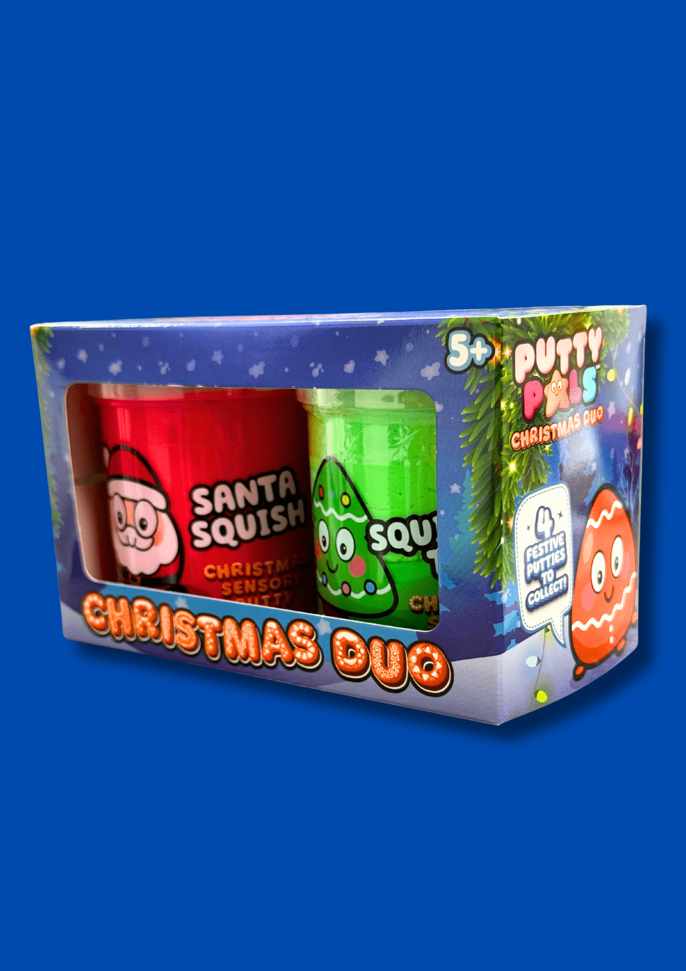 Christmas Duo – Santa Squish & Squishmas Tree - Putty Pals