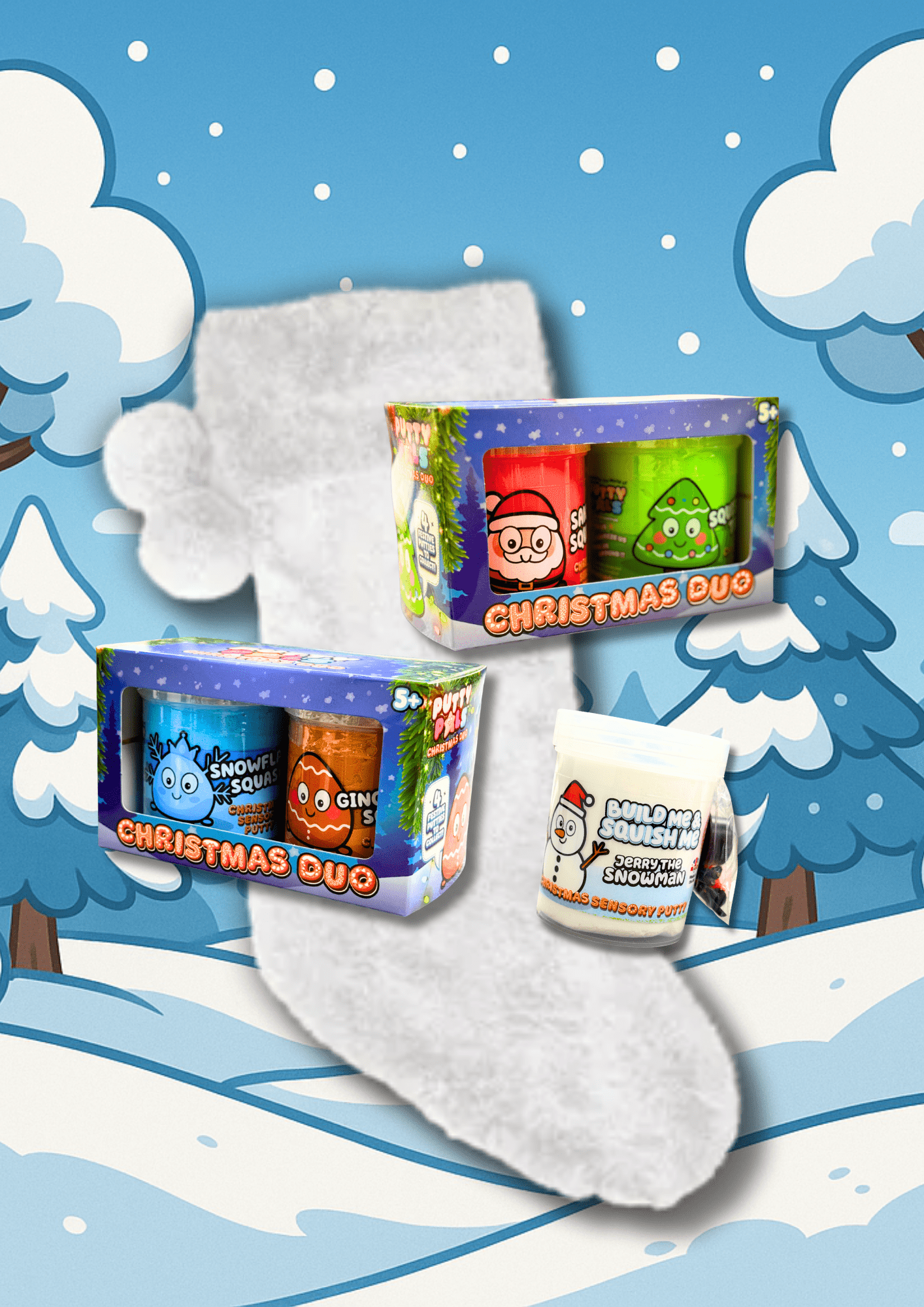 Deluxe Christmas Sensory Stocking - Putty Pals