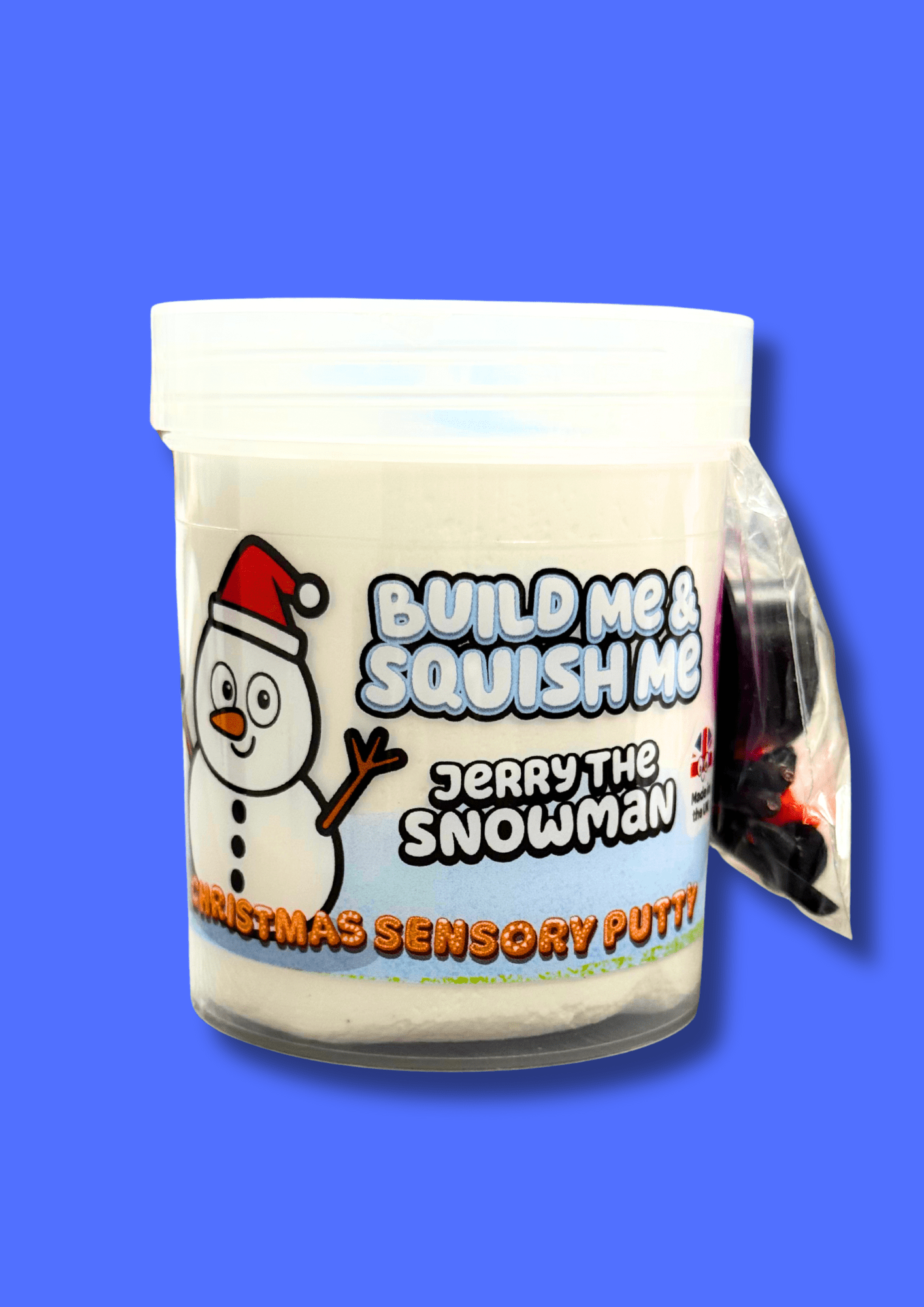Jerry the Snowman – Build Me & Squish Me Sensory Putty - Putty Pals